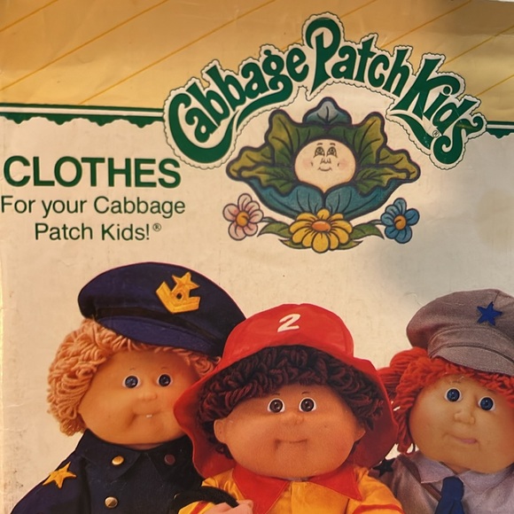 Cabbage Patch Kids Butterick 438 Clothes Pattern 1984 Fireman Policeman Mailman - Picture 3 of 10